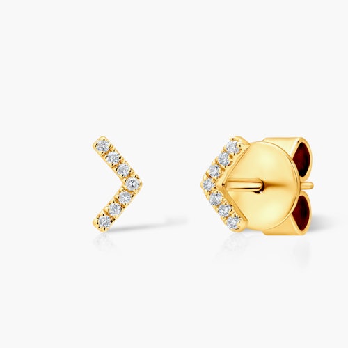 Kolczyki Savicki: złote, diamenty